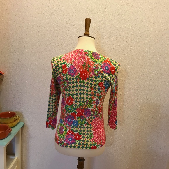 NWOT Talbots floral Cardigan sweater - Picture 4 of 4